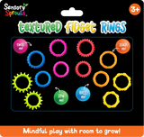 Textured Fidget Rings Set - Educational Vantage