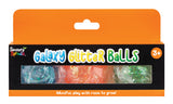 Galaxy Glitter Balls Orange - Educational Vantage