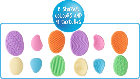 Textured Pastel Calming Stones Set - Educational Vantage