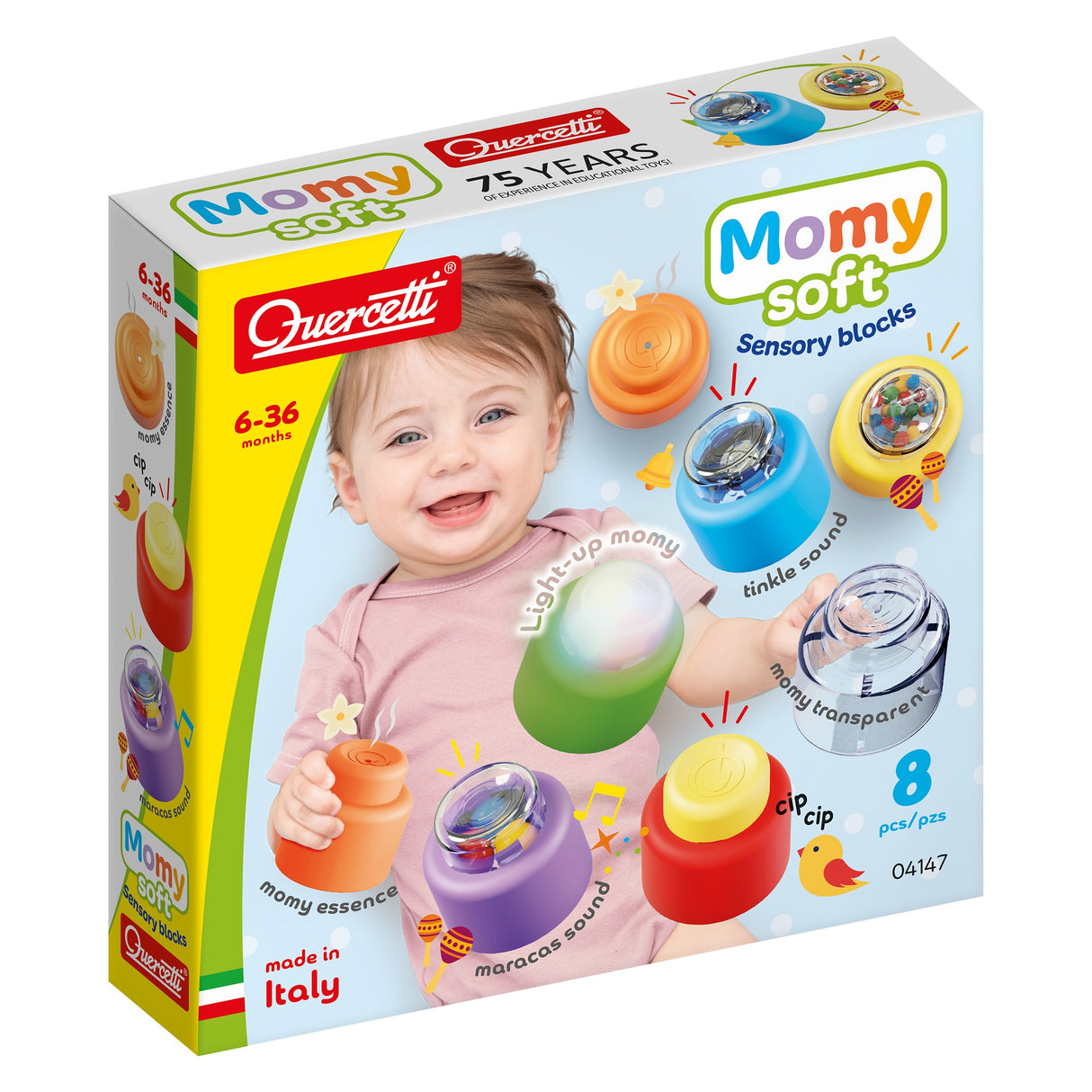 Quercetti - Momy Soft Sensory Blocks