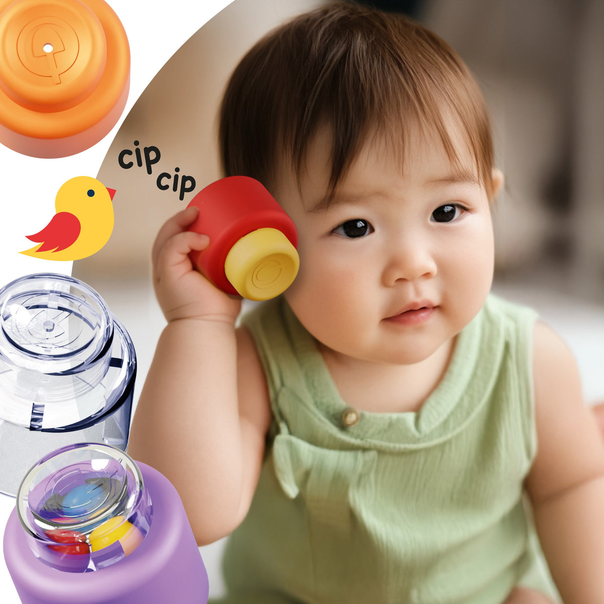 Quercetti - Momy Soft Sensory Blocks