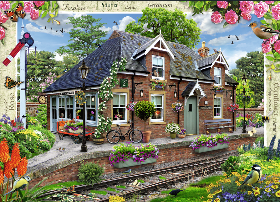 Ravensburger - Railway Cottage 1000 Pieces