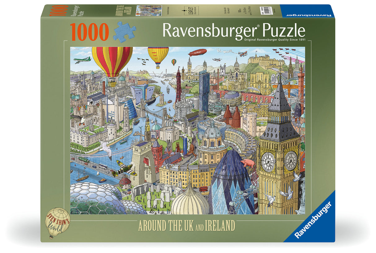 Ravensburger - Around the British Isles Puzzle 1000 Pieces - Modern Brands Australia