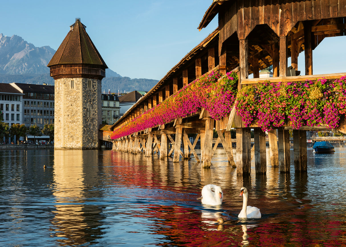 Ravensburger - C+R Luzern Kapellbrucke Puzzle 1000 Pieces
