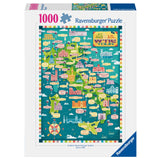 Ravensburger - Map of Italy Wines Puzzle 1000 pieces - Modern Brands Australia