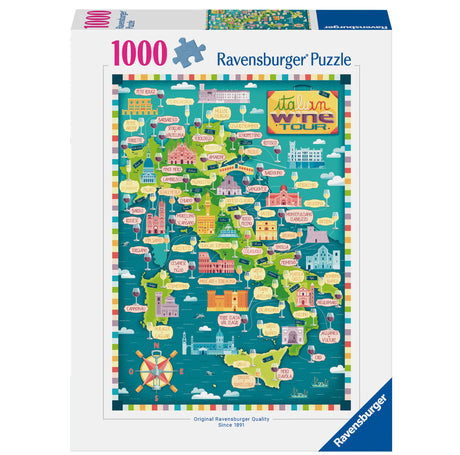 Ravensburger - Map of Italy Wines Puzzle 1000 pieces - Modern Brands Australia