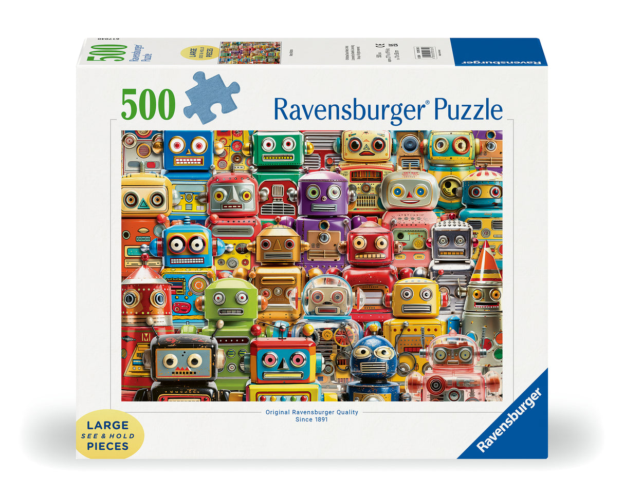 Ravensburger - Retro Robots Puzzle 500 Pieces