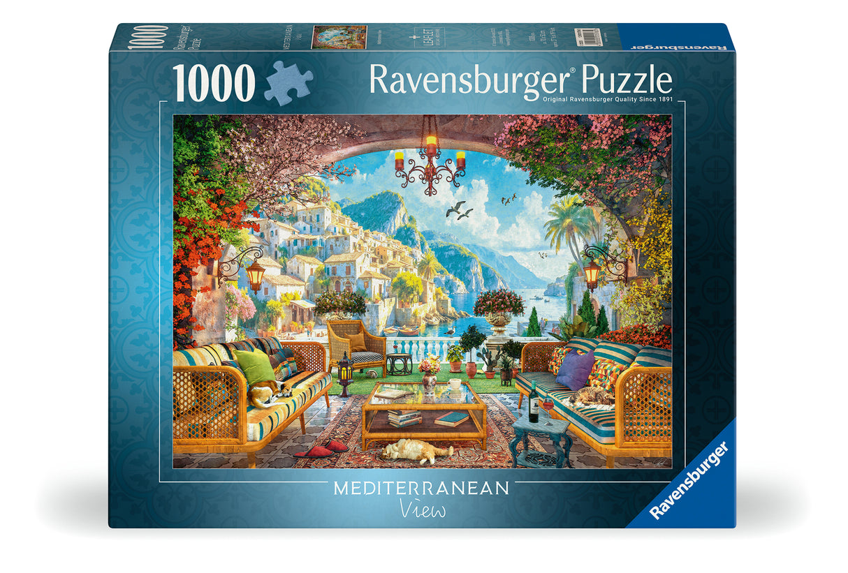 Ravensburger - Mediterranean Terrace View Puzzle 1000 Pieces