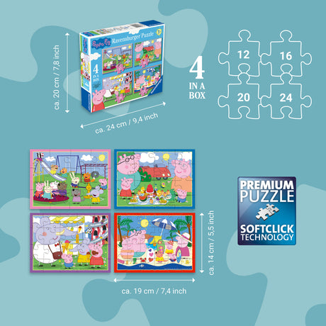 Ravensburger - Peppa Pig Puzzle 12/16/20/24p