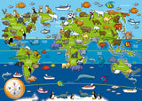 Ravensburger - Animals of the World Giant Floor Puzzle 60 Pieces