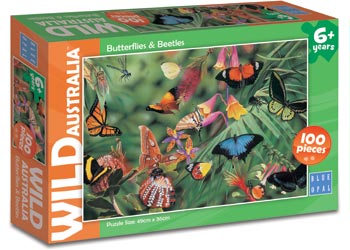 BOpal - Wild Aust Butterflies & Beetles 100pc - Modern Brands Australia