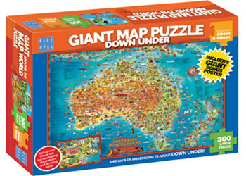 BOpal - Down Under Giant Map 300pc - Modern Brands Australia