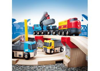 BRIO - Rail & Road Loading Set 32 pieces - Modern Brands Australia
