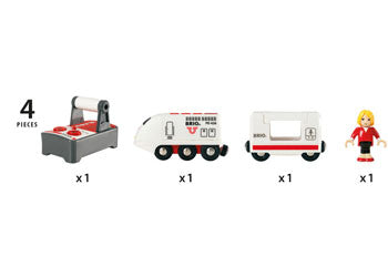 BRIO - RC Travel Train 4 pieces - Modern Brands Australia