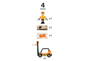 BRIO - Forklift 4 pieces - Modern Brands Australia