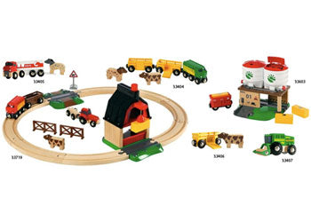 BRIO - Farm Railway Set 20 pieces - Modern Brands Australia