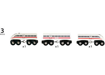 BRIO - High Speed Train with Sound 3 pieces - Modern Brands Australia