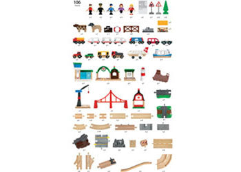 BRIO - Railway World Deluxe Set 106 pieces - Modern Brands Australia