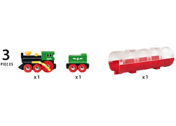 BRIO - Tunnel & Steam Train 3 pieces - Modern Brands Australia