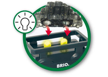 BRIO - Light Up Gold Wagon 2 pieces - Modern Brands Australia