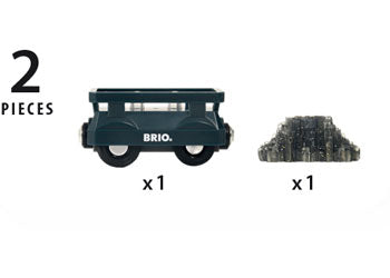 BRIO - Light Up Gold Wagon 2 pieces - Modern Brands Australia