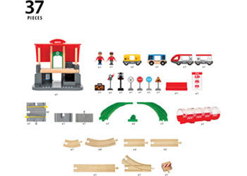 BRIO - Central Station Set 37 pieces - Modern Brands Australia