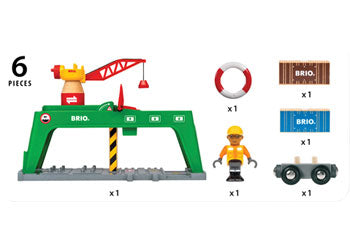 BRIO - Container Crane 6 pieces - Modern Brands Australia