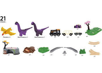 BRIO - Dinosaur Adventure Set 21 pieces - Modern Brands Australia