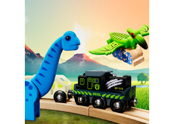 BRIO - Dinosaur Battery Train 5 pieces - Modern Brands Australia