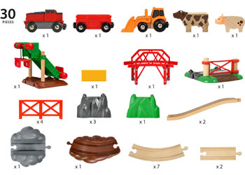 BRIO - Animal Farm Set 30 pieces - Modern Brands Australia