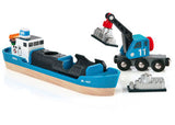 BRIO - Container & Crane Wagon 4 pieces - Modern Brands Australia