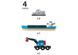 BRIO - Container & Crane Wagon 4 pieces - Modern Brands Australia