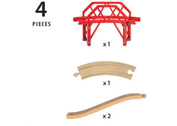 BRIO - Curved Bridge 4 pieces - Modern Brands Australia