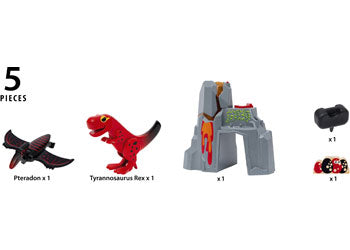 BRIO - Dinosaur Erupting Volcano 5 pieces - Modern Brands Australia