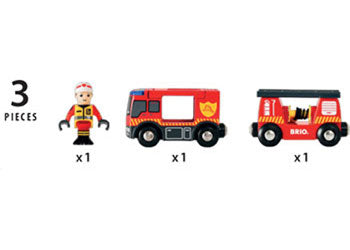 BRIO - Emergency Fire Engine 3 pieces - Modern Brands Australia