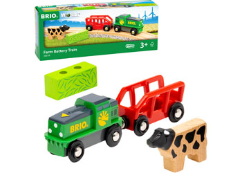 BRIO - Farm Battery Train 4 pieces - Modern Brands Australia