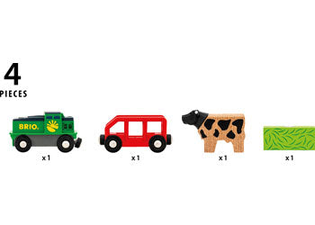 BRIO - Farm Battery Train 4 pieces - Modern Brands Australia