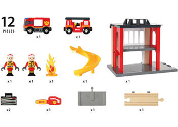 BRIO - Fire Station 12 pieces - Modern Brands Australia