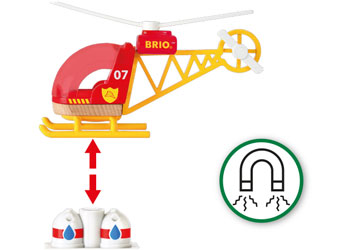 BRIO - Firefighter Helicopter 3 pieces - Modern Brands Australia