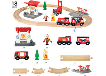 BRIO - Firefighter Set 18 pieces - Modern Brands Australia