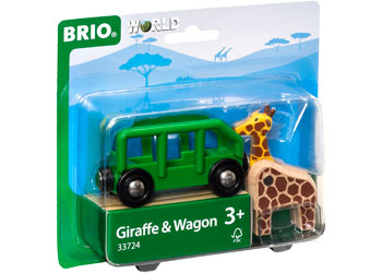 BRIO - Giraffe and Wagon 2 pieces - Modern Brands Australia