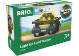 BRIO - Light Up Gold Wagon 2 pieces - Modern Brands Australia