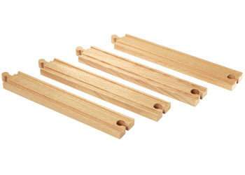 BRIO - Long Straight Tracks 4 pieces - Modern Brands Australia