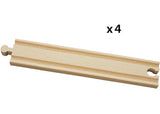 BRIO - Long Straight Tracks 4 pieces - Modern Brands Australia