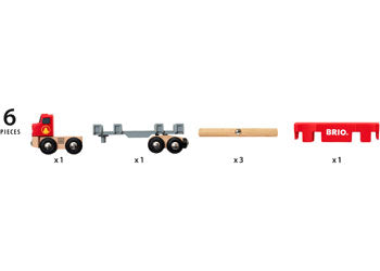 BRIO - Lumber Truck 6 pieces - Modern Brands Australia