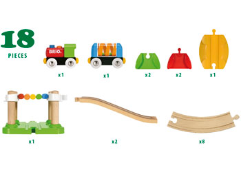 BRIO My First Railway Beginner Pack 18 pieces - Modern Brands Australia