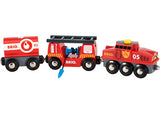 BRIO - Rescue Firefighting Train 4 pieces - Modern Brands Australia