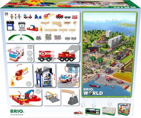 BRIO - Rescue Team Train Set 44 pieces - Modern Brands Australia
