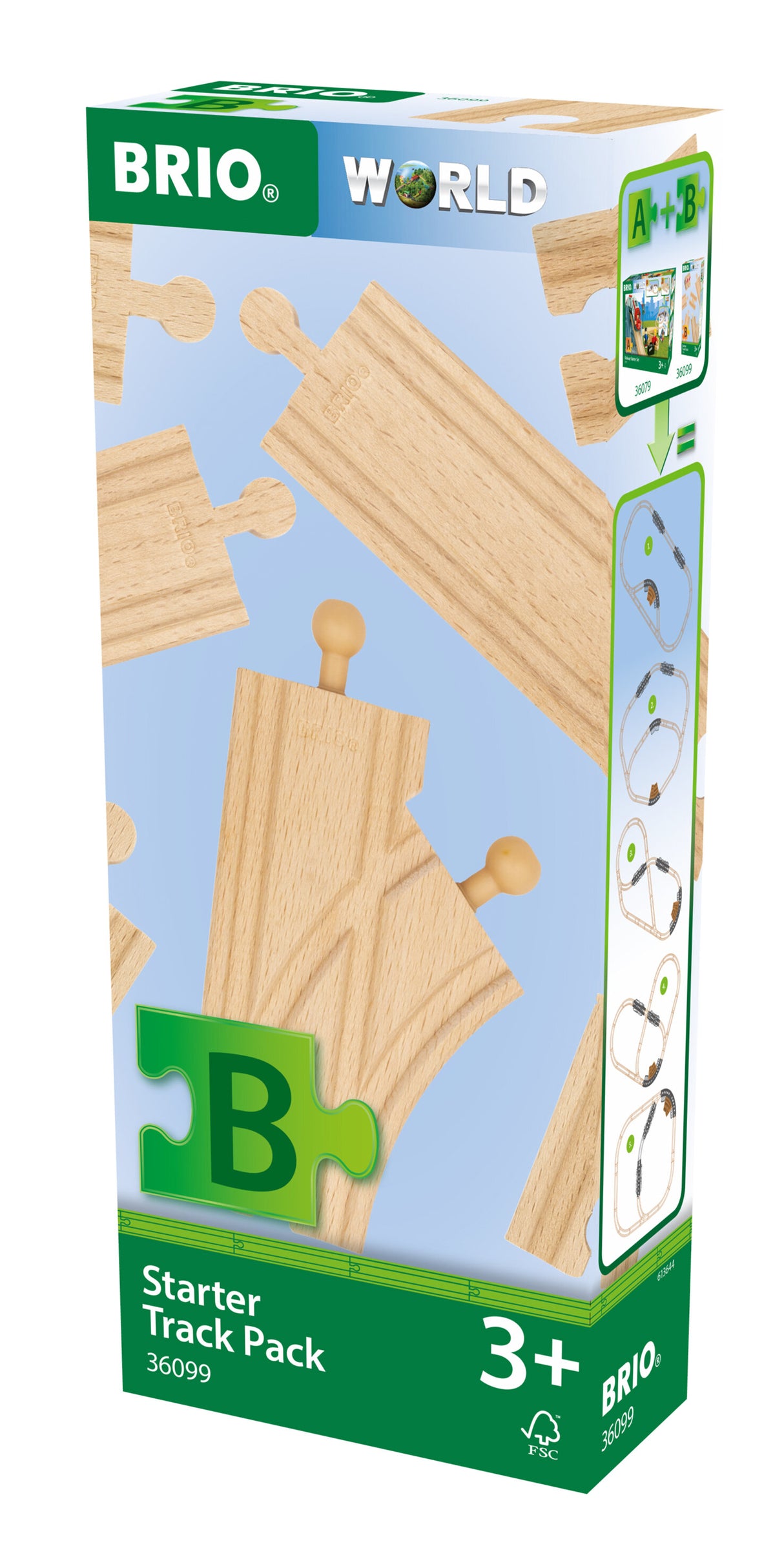 BRIO - Starter Track Pack 12 pieces - Modern Brands Australia