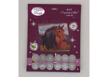 CrystalArt - Horse 18x18cm Card - Modern Brands Australia